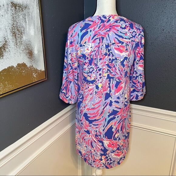 Lilly Pulitzer Arielle Dress Shrimply Chic - Picture 8 of 9